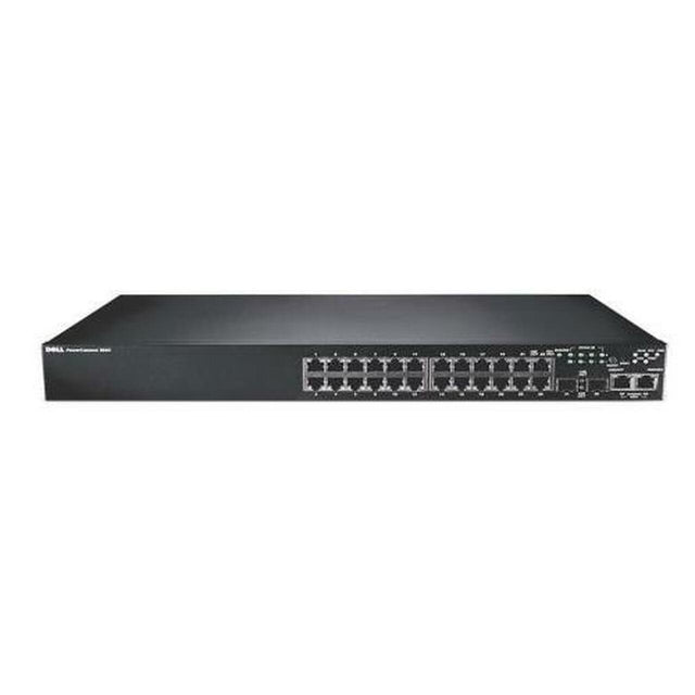 0P486K - Dell PowerConnect 3524 24 x Ports 10/100Base-TX + 2 x Ports GE + 2 x Ports SFP Shared + 2 x Ports Layer 3 Managed 1U Rack-Mountable Stackable Fast Ethernet Network Switch