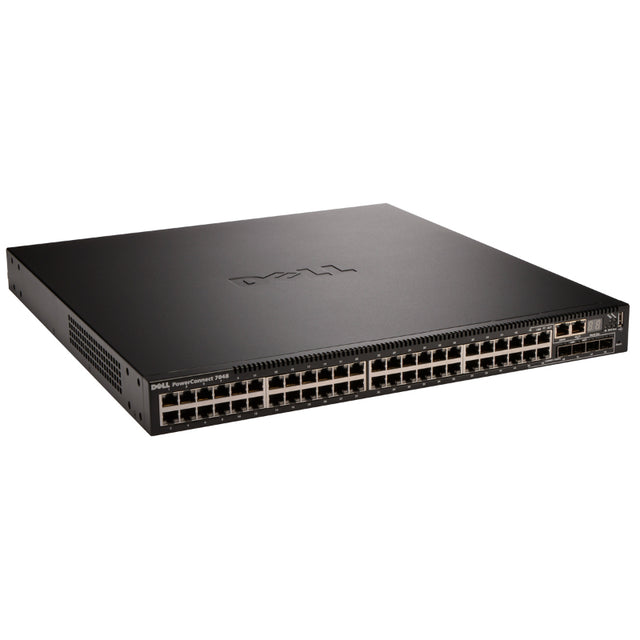 0P72W5 - Dell PowerConnect 7000 Series 7048P 48 x Ports PoE 10/100/1000Base-T + 4 x SFP+ Ports Layer3 Managed 1U Rack-mountable Gigabit Ethernet Network Switch