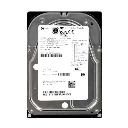 0PT166 Dell 146GB 15000RPM Ultra320 SCSI 68-Pin 3.5-Inch Hard Drive