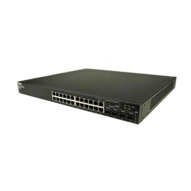 0UU687 - Dell PowerConnect 6200 Series 6224P 24 x Ports PoE 1000Base-T + 4 x Shared SFP Combo Ports Layer3 Managed 1U Rack-mountable Gigabit Ethernet Network Switch