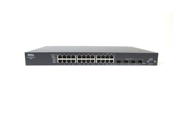 0Y4657 - Dell PowerConnect 5324 24 x Ports 10/100/1000Base-T + 4 x Shared SFP Ports Gigabit Ethernet Network Switch