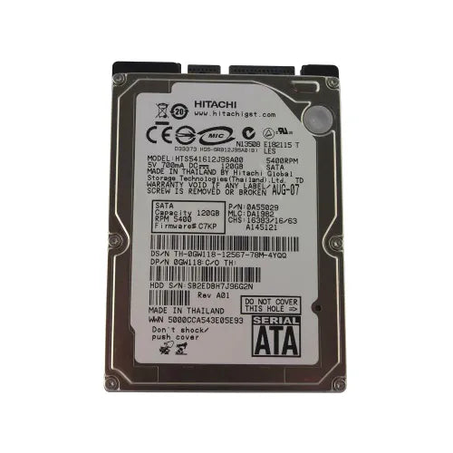 Travelstar 5K160 Series 80GB 5400RPM SATA 1.5Gb/s 8MB Cache 7-Pin 2.5-Inch Hard Drive