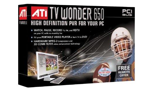 100-715331 ATI TV Wonder 650 High Definition Personal Video Recorder (Refurbished)