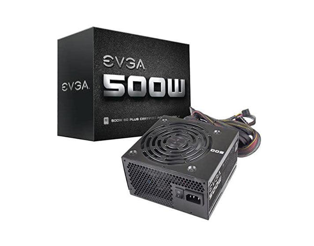 100-W1-0500-KR EVGA 500-Watts 80-Plus ATX Power Supply