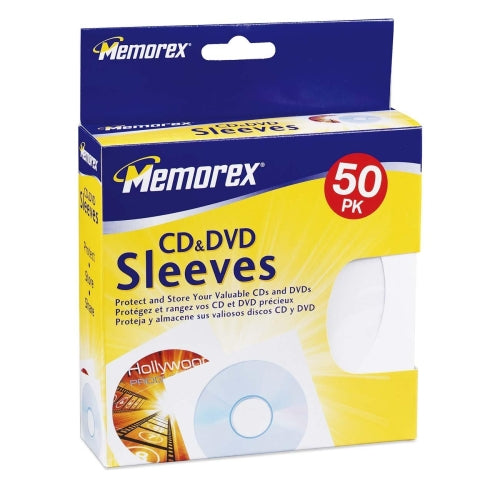 32021960 Imation Memorex CD/DVD Sleeves (50-Pack)