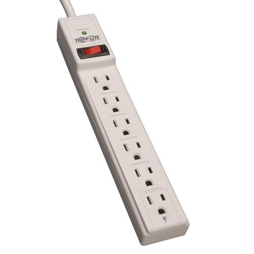 TLP604 Tripp Lite Protect It 6-Outlets Surge Suppressor Receptacles: 6 x NEMA 5-15R 790J