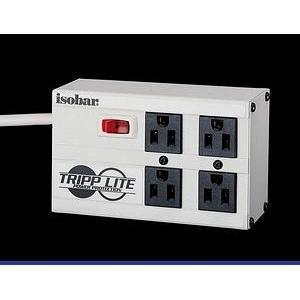 IBAR4 Tripp Lite Isobar 4 Outlets Surge Suppressor Receptacles: 4 x NEMA 5-15R 3330J