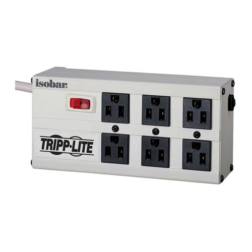 ISOBAR6 Tripp Lite Isobar 6 Outlet 120V Surge Suppressor Receptacles: 6 x NEMA 5-15R 3330J