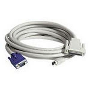 AP9853 APC Keyboard/video/mouse (KVM) cable DB25 (F) 8 pin miniDIN HD15 15 ft (Refurbished)