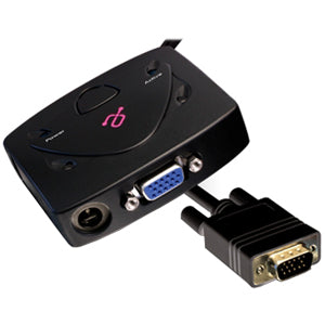 AVS02 Aluratek 2-Port VGA Splitter 2 x Monitor 1920 x 1440 SVGA