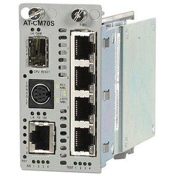 Allied Telesis - AT-CM70S - Media 4 x T1/E1 10/100Base-TX over SFP 100M Fibre