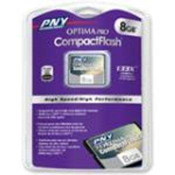 PNY Technology - P-CF8G-133W-RF3 - Optima Pro 8GB 133x High-Speed CompactFlash (CF) Memory Card