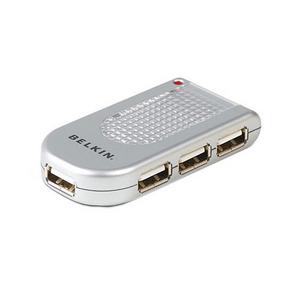 F5U403 Belkin 4 Port High Speed USB 2.0 Lighted Hub 4 x 4-pin USB 2.0 USB Downstream External (Refurbished)