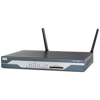 Cisco - CISCO1801-RF - 1801 Integrated Services Router 8 x 10/100Base-TX LAN 1 x 10/100Base-TX WAN 1 x ISDN BRI (S/T) WAN 1 x ADSL WAN
