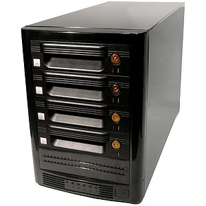 0043-5010-5240 CRU-DataPort 4 DataPort Enclosure with Integrated DataPort 5+ SATA 3GB/s Carriers RoHS (black)