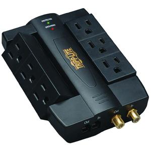 HTSWIVEL6 Tripp Lite Protect It Surge 6swivel Dir Plug 1200j Coax/tel