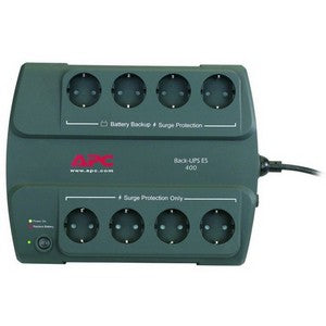 BE400-GR APC Back-UPS ES 400VA Desktop Ups 400VA/240W 5.2 Minute Full Load 4 x Schuko CEE 7 Surge-protected, 4 x Schuko CEE 7 Battery Backup System (Refurbished)