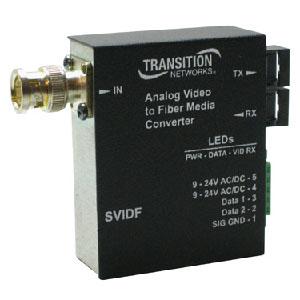 SVIDF2013-100 Transition BNC to 850 NM Multi-Mode SC 2 Kilometer/1.2 Miles for Analog CCTV Video Point System Slide-In-Module Media Converter