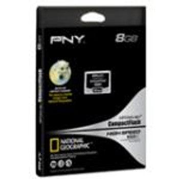 PNY Technology - P-CF8GB-133W-DVDC - Optima Pro 8GB High Speed 133x CompactFlash (CF) Memory Card