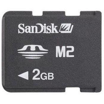 SanDisk - SDMSM2-2048-A11M - 2gb Memory Stick M2 Includes Pro Duo Adpt
