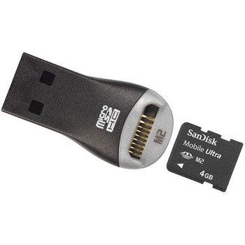 SanDisk - SDMSM2Y-4096-A11M - 4gb Ultra Mem Stick M2 W/ Mobilemate Usb Rdr