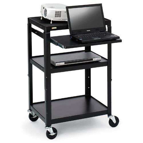 A2642NS-M4 Bretford Manufacturing Adj Av Cart 26-42in Tall W/ Nb Shelf Electric (Refurbished)