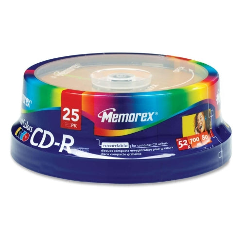 32024627 Imation Memorex 700MB 48x CD-R Optical Media (25-Pack)