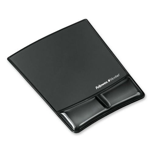 9182301-B2 Fellowes Mse Pad Wrist Sup Microban Blk Gel
