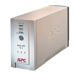 BR500I APC Back-UPS RS 500VA 500VA/300W 5.8 Minute Full Load 3 x IEC 320-C13, 1 x IEC 320-C13 Battery/Surge-protected (Refurbished)