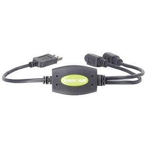 GUC10KM IOGEAR USB to PS/2 Adapter Type A Male USB, Female 16.5"