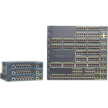 Cisco - WS-C2960-24LC-S-C3 - Catalyst 2960 Series 8-Ports 10/100Mbps PoE (RJ-45) 2 x SFP Cambo Gigabit 16 x 10/100Mbps 64MB RAM 32MB Flash Memory 1U Rackm