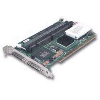 LSI - 3202064B - Logic MegaRAID SCSI 320-2 RAID Controller 64MB ECC SDRAM Up to 640MBps 2 x 68-pin VHDCI External 2 x 68-pin HD-68 Internal