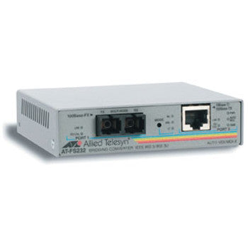 Allied Telesis - AT-FS232/2-60 - 10/100tx To 100fx (sc) Single-mode (40km) 2 Port Switch With Enhanced Missing Li