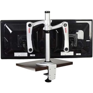 LCT-A1B4C Peerless Universal Dual Arm Desktop Mount 17.5 lb Silver (Refurbished)