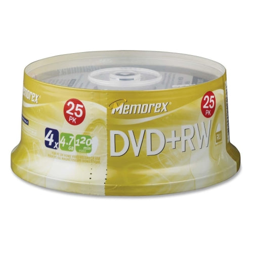 32025541 Imation Memorex 4.7GB 4x DVD+RW Optical Media (25-Pack)