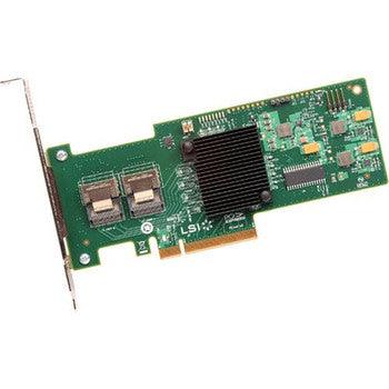 LSI - LSI00204 - MegaRAID SAS 9240-8i 8-Port SAS 6Gbps / SATA 6Gbps PCI Express 2.0 x8 Low Profile RAID 0/1/5/10/50/JBOD Controller Card Kit