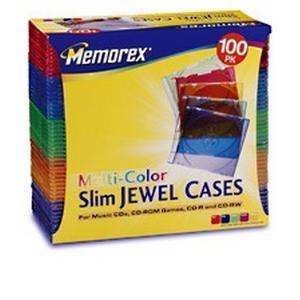 32021992 Imation Memorex CD/DVD Clear Slim Jewel Case (100-Pack)