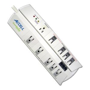 D080B-003K Accell GreenGenius 10-Outlet Surge Suppressor Receptacles: 10 x AC Power 3.6 kJ