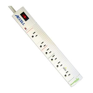 D080B-005K Accell GreenGenius 6-Outlet Surge Suppressor Receptacles: 6 x AC Power 2.3 kJ
