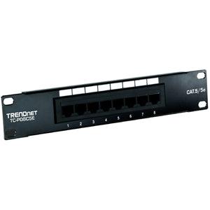 TC-P08C5E TRENDnet 8-Port Cat. 5e Unshielded Patch Panel