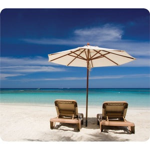 5909501 Fellowes Recycled Optical Mousepad Beach Chairs