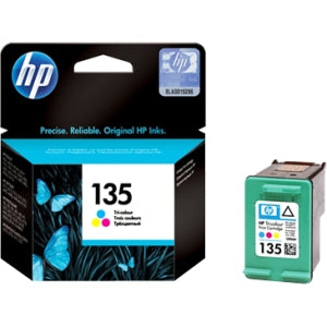 C8766HE HP 135 tri-color print Cartridge (7 ml) 260 pages at 15% Cover (Refurbished)
