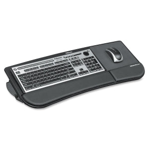 8060101 Fellowes Tilt N' Slide Keyboard Manager 4" x 29.25" x 11.5" Black