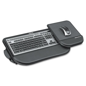 8060201 Fellowes Tilt N' Slide Pro Keyboard Manager 4" x 29.25" x 11.5" Black