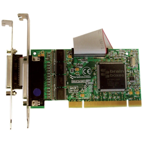 UC-295 Brainboxes 4-Port RS-232 Serial DB-9 9-Pin PCI Serial Card with LPT Parallel Port