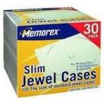32021931CP2 Memorex SLIM CD CASE Book Fold Plastic Clear 1 CD/DVD
