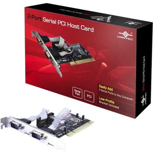 UGT-PC20SR Vantec Dual Port Serial PCI 32-bit Host Card RS-232