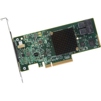 LSI - LSI00408 - MegaRAID SAS 9341-4i 4-Port SAS 12Gbps / SATA 6Gbps PCI Express 3.0 x8 Low Profile RAID 0/1/5/10/50/JBOD Controller Card Kit