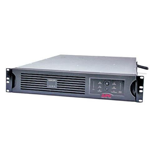 SUA2200RM2U APC Smart-UPS 2200VA 1980W 120V 6 x NEMA 5-15R 2 x NEMA 5-20R DB-9 RS-232/SmartSlot/USB 2U Rack-mountable Line Interactive UPS (Refurbished)