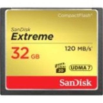 SanDisk - SDCFXS2-032G-G46 - Extreme 32GB 800x CompactFlash (CF) Memory Card